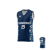 Basketball Jersey Aztec - Navy